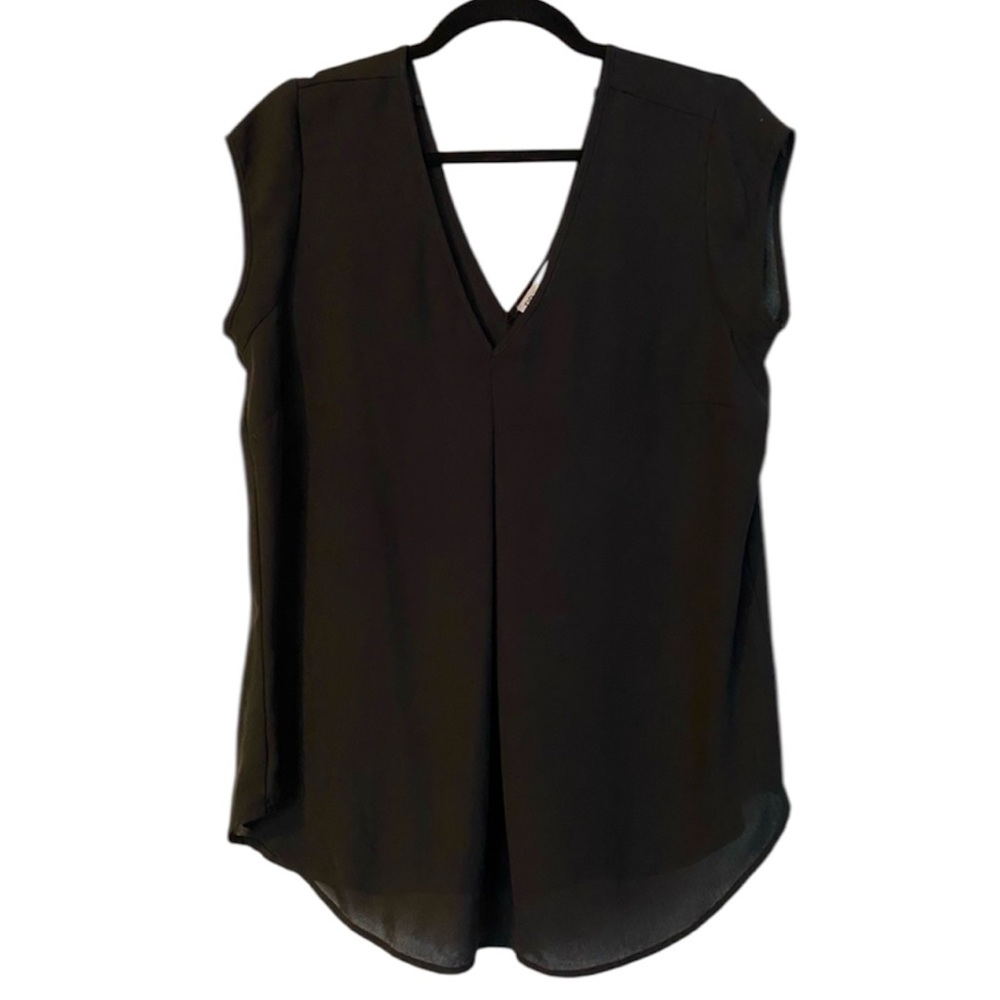 Black V-Neck Shirt